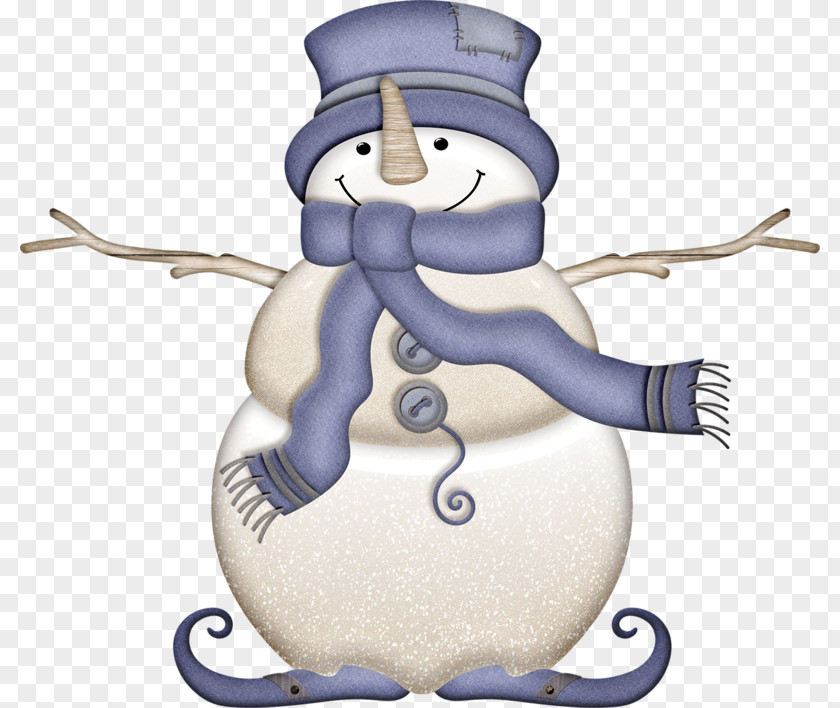 Creative Cute Snowman Winter Christmas Clip Art PNG