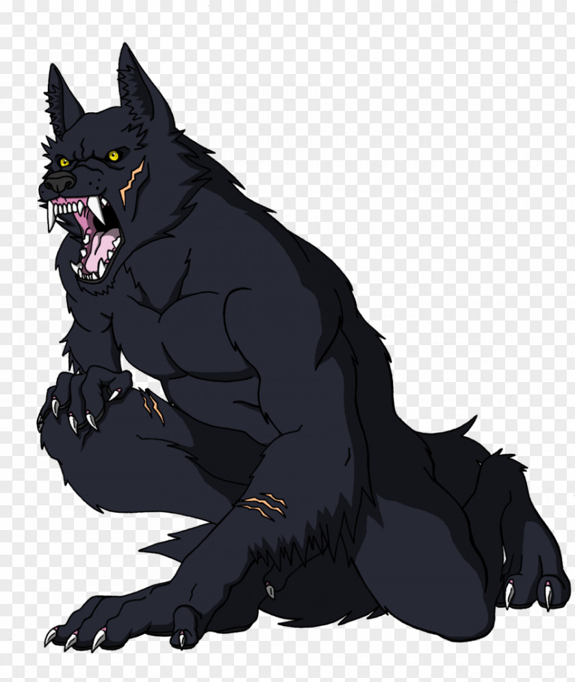 Dog Werewolf Drawing Silhouette PNG