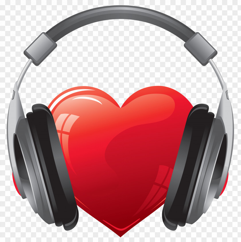 Heart With Headphones Clipart Image Clip Art PNG