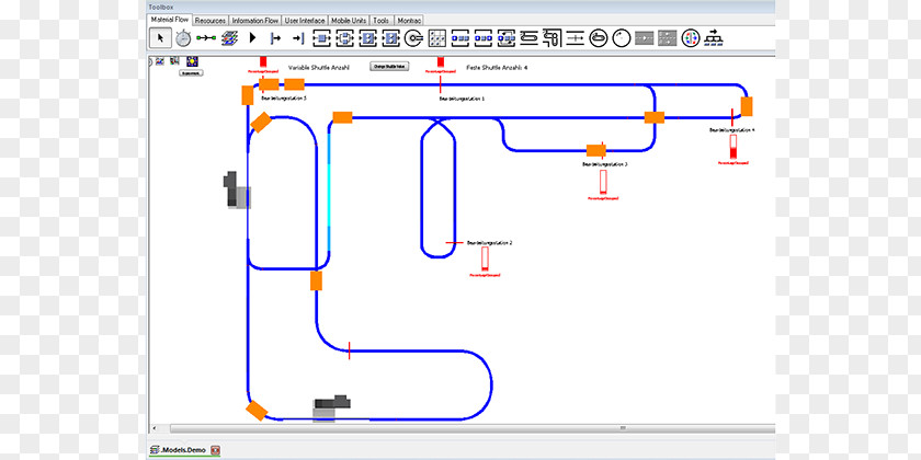Robot Circuit Board Visualization Simulation Real-time Computing Process Diagram PNG