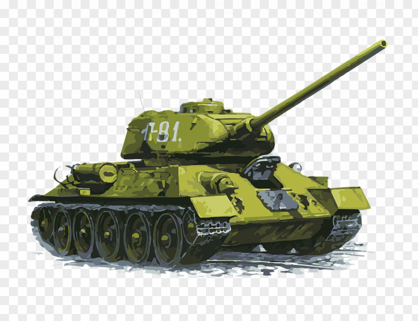 Tank T-34-85 Zvezda 1:35 Scale PNG