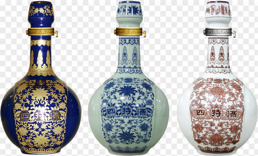 The Traditional Brewing Process Chinese Four Special Wine Baijiu Alcoholic Beverage Bottle PNG