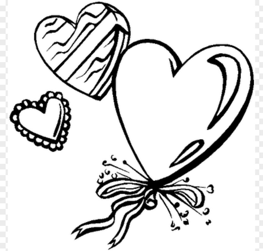 Valentines Day Hearts Pictures Valentine's Coloring Book Heart Gift Clip Art PNG