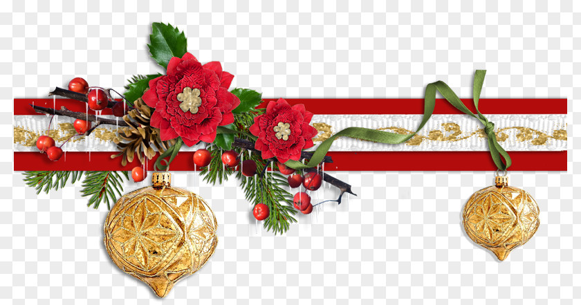 Header And Footer Christmas Day Bombka Tree Ornament Paper PNG