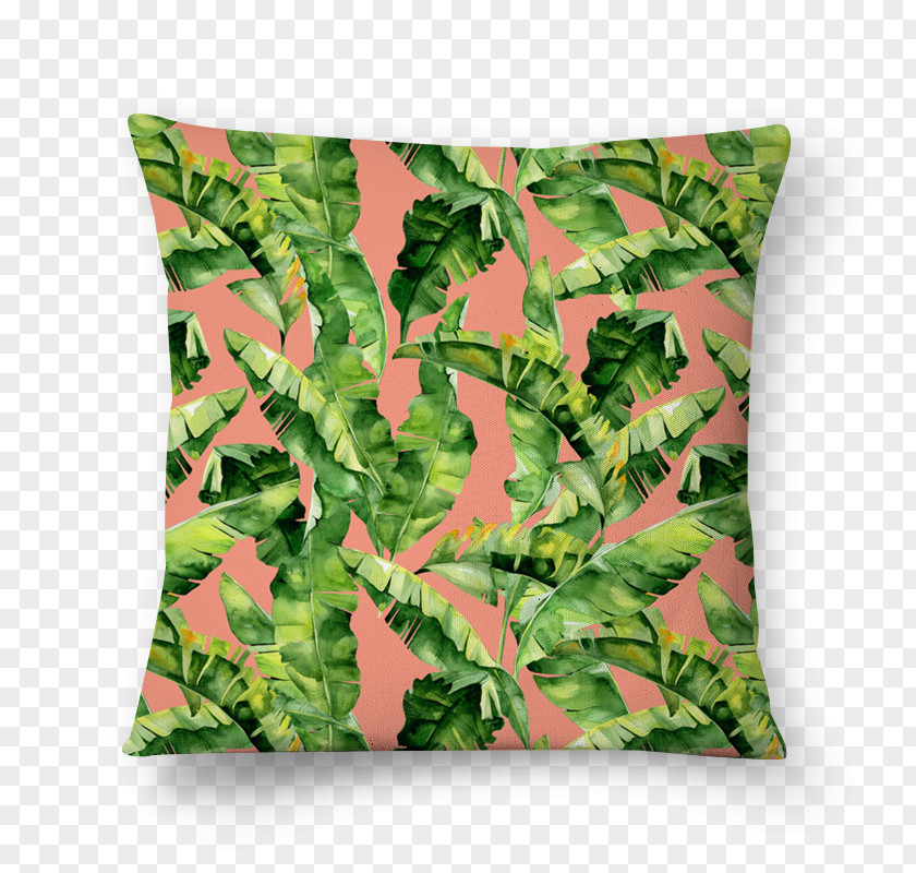 Leaf Cushion Azulejo Throw Pillows PNG