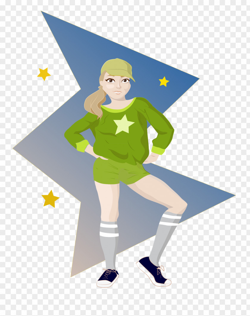 Line Cartoon Uniform Human Behavior Character PNG