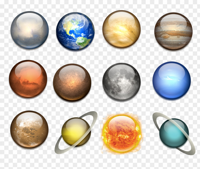 Solar System Planets And Moons Planet ICO Icon PNG