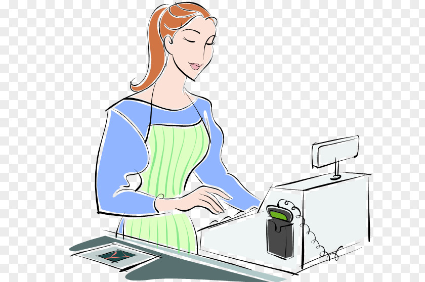 Cashier Restaurant Lunch Ranch Dressing Clip Art PNG