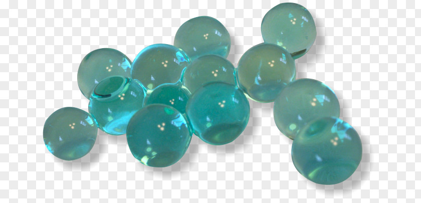 Emerald Turquoise Plastic Body Jewellery Bead PNG