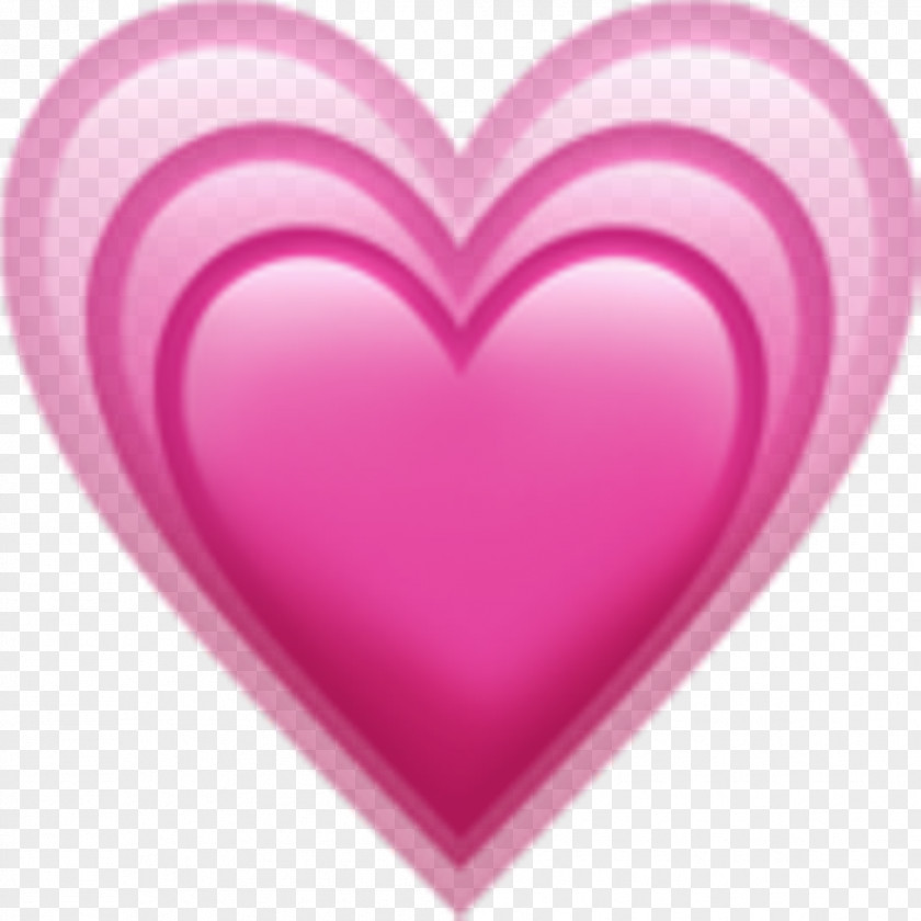 Emoji Apple Color Heart PNG