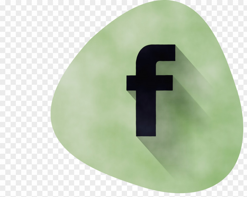 Facebook Logo Icon Watercolor Paint Wet Ink PNG