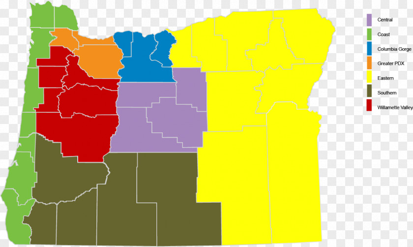 Map Regions Financial Corporation Willamette Valley Geography PNG