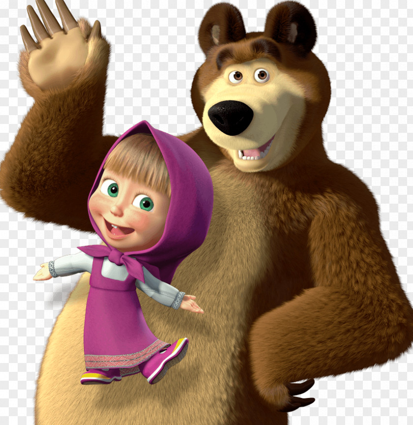 Masha And The Bear. Educational Games Animation Child PNG