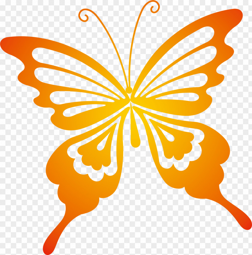 Orange Butterfly Monarch Nymphalidae Clip Art PNG