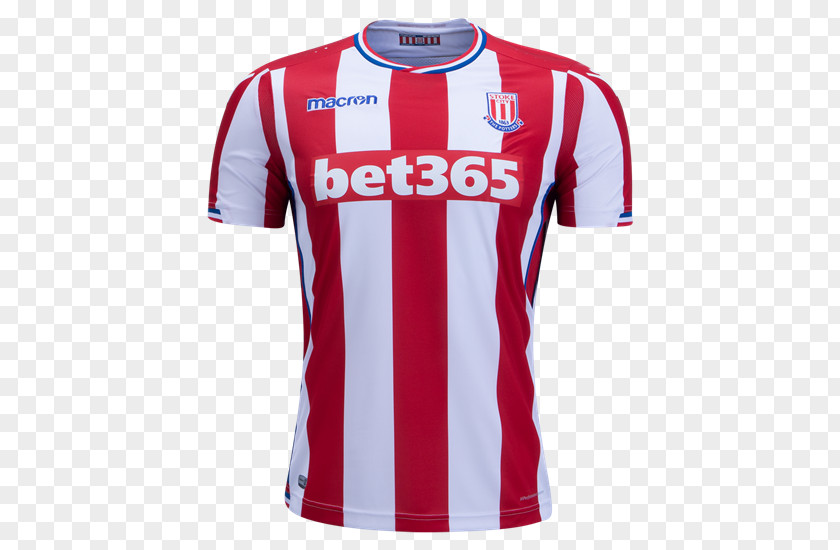 T-shirt Stoke City F.C. 2017–18 Premier League Jersey Kit PNG