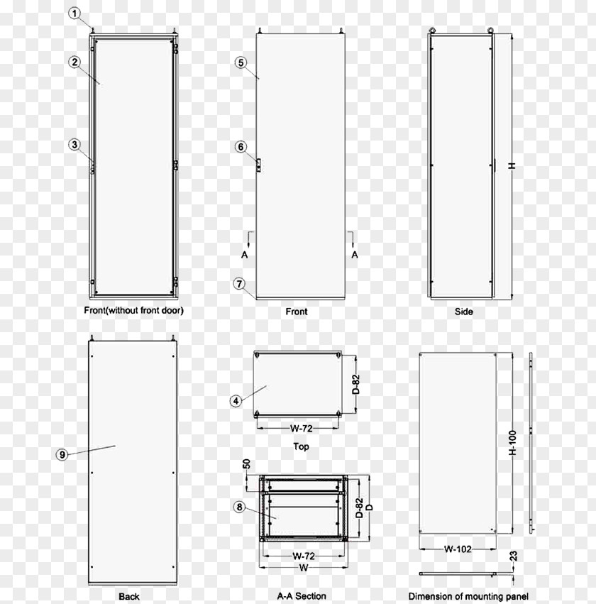 Gray Metal Plate Technical Drawing Diagram Furniture Line PNG