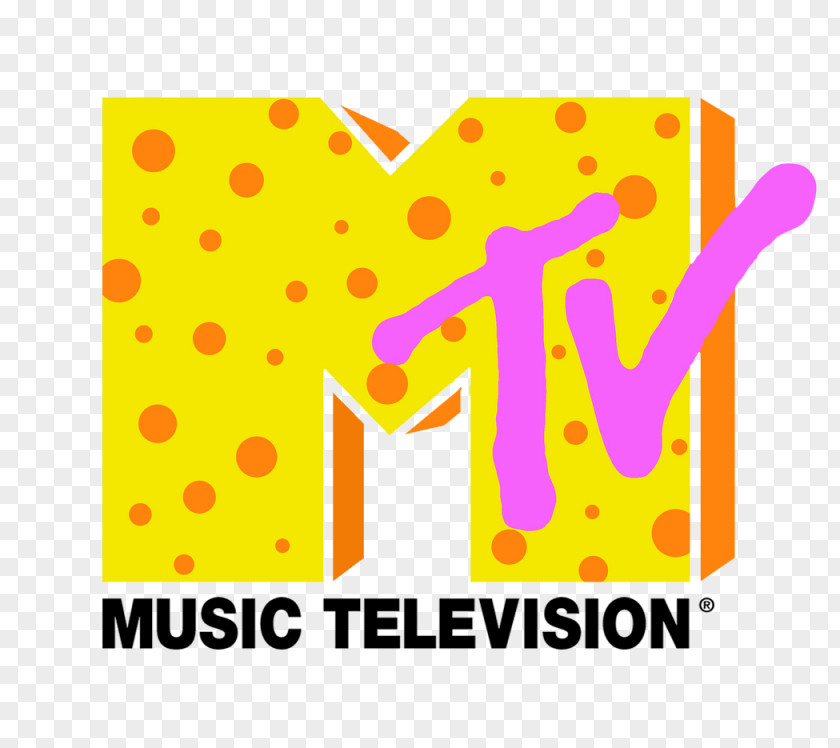 Retro 80's 1980s MTV Logo Television Graphic Design PNG