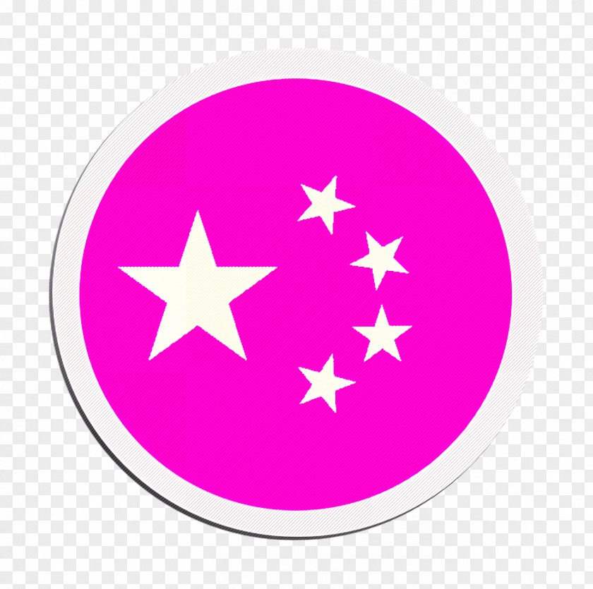 Star Magenta Countrys Flags Icon China PNG