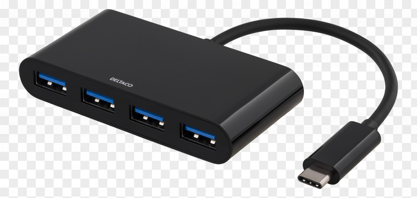 USB Ethernet Hub Adapter 3.1 USB-C PNG