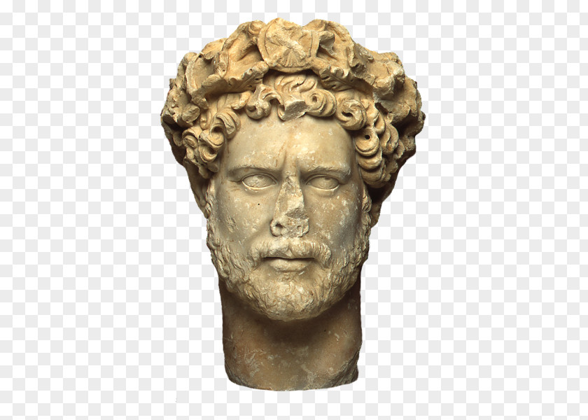 Roman Statue Head Bust Classical Sculpture Ancient Art PNG