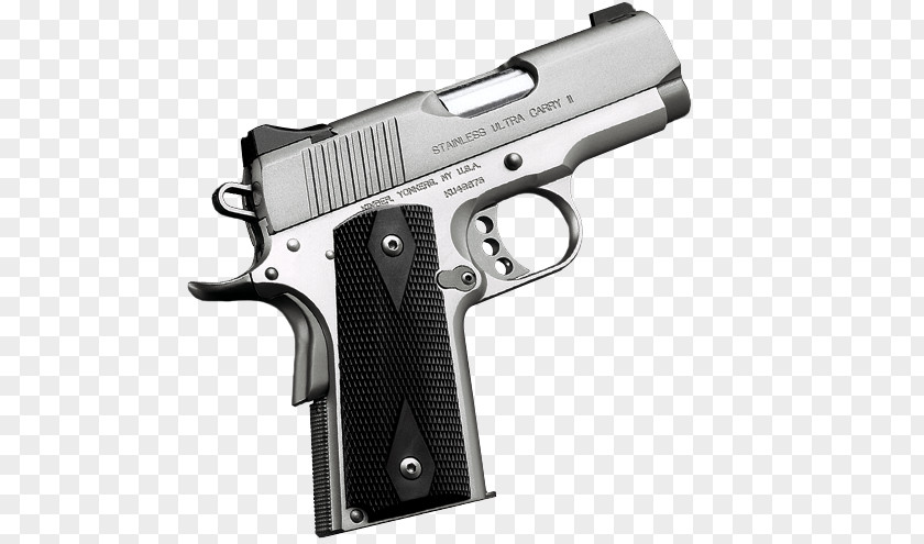.45 ACP Kimber Manufacturing Custom M1911 Pistol Firearm PNG