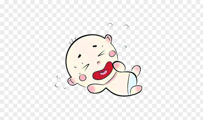 A Cartoon Baby Crying Infant Intussusception Child PNG