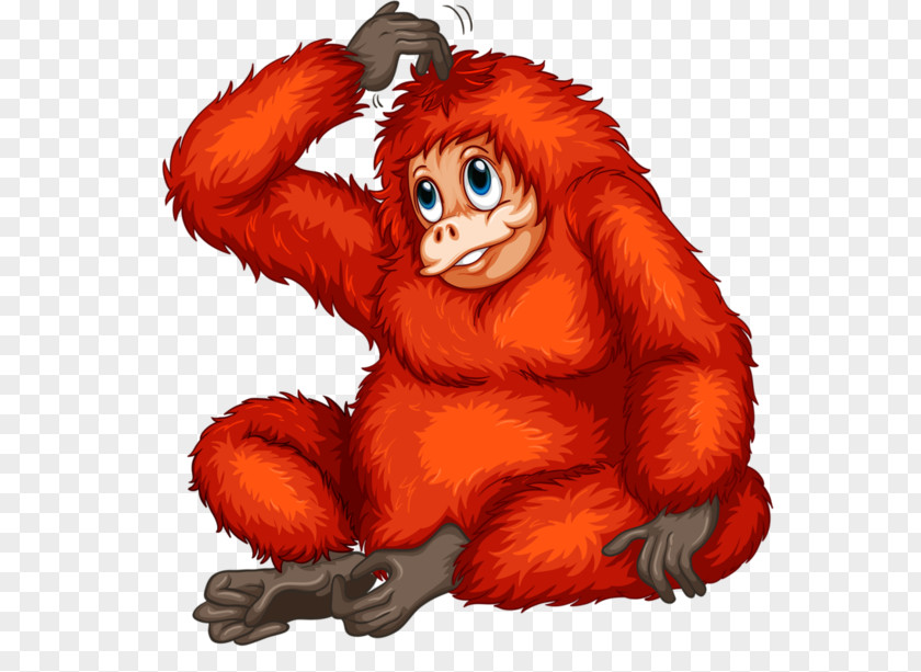 Astuce Cartoon Ape Bornean Orangutan Vector Graphics Royalty-free Stock Photography PNG