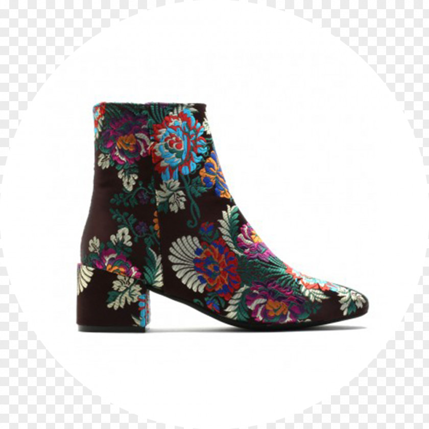 Colorful Boots Fashion Boot High-heeled Shoe Flower PNG