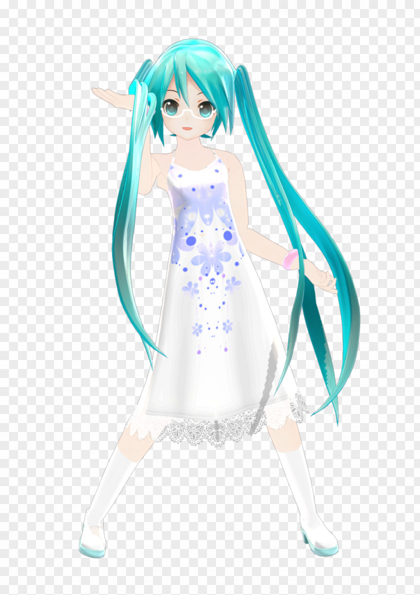 Hatsune Miku MikuMikuDance Dress Vocaloid Clothing PNG