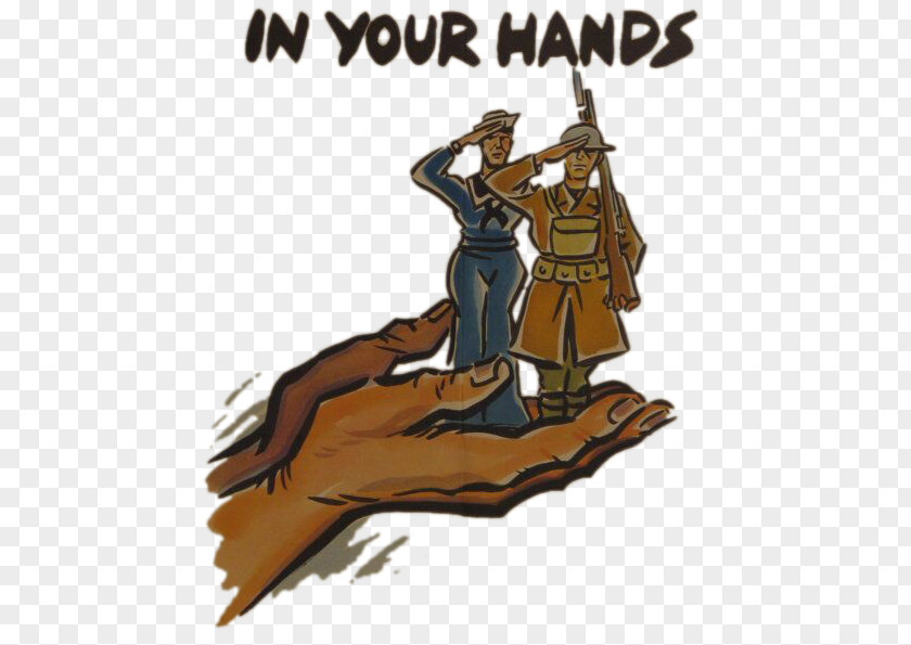 In The Hands Of Soldiers Second World War Poster Soldier Illustration PNG