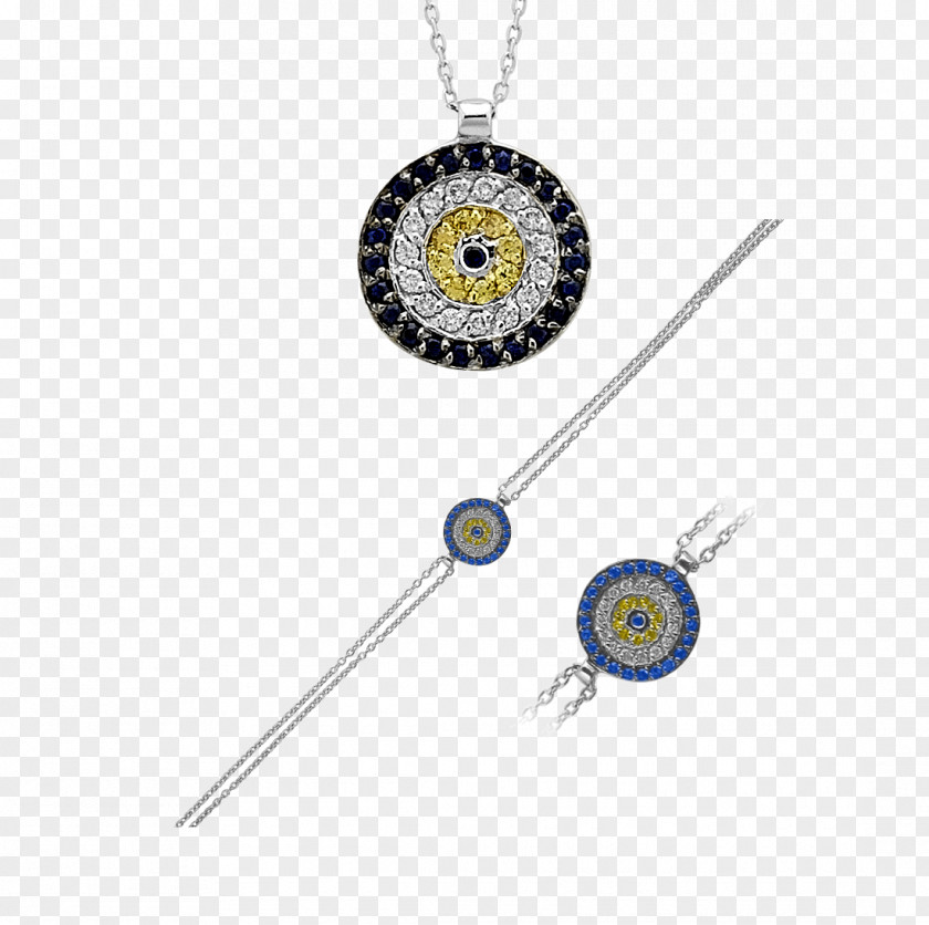Necklace Nazar Cobalt Blue Charms & Pendants PNG