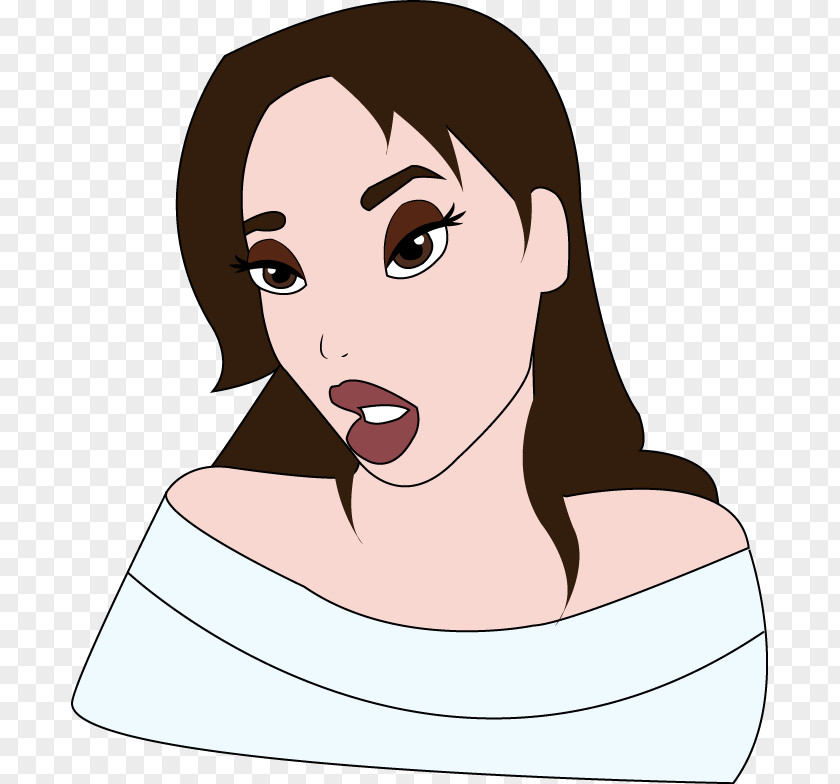 Princess Jasmine Hair Face Arm Cheek Eyebrow PNG