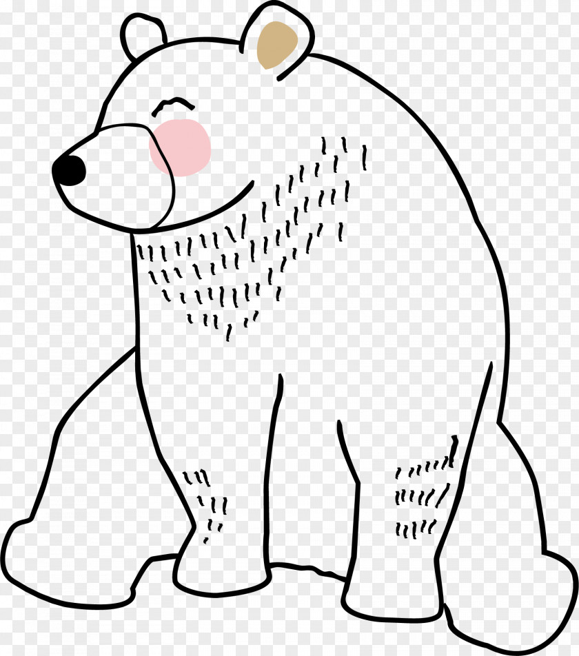 Bear Sticker Drawing PNG Drawing, hand-painted cute teddy bear clipart PNG