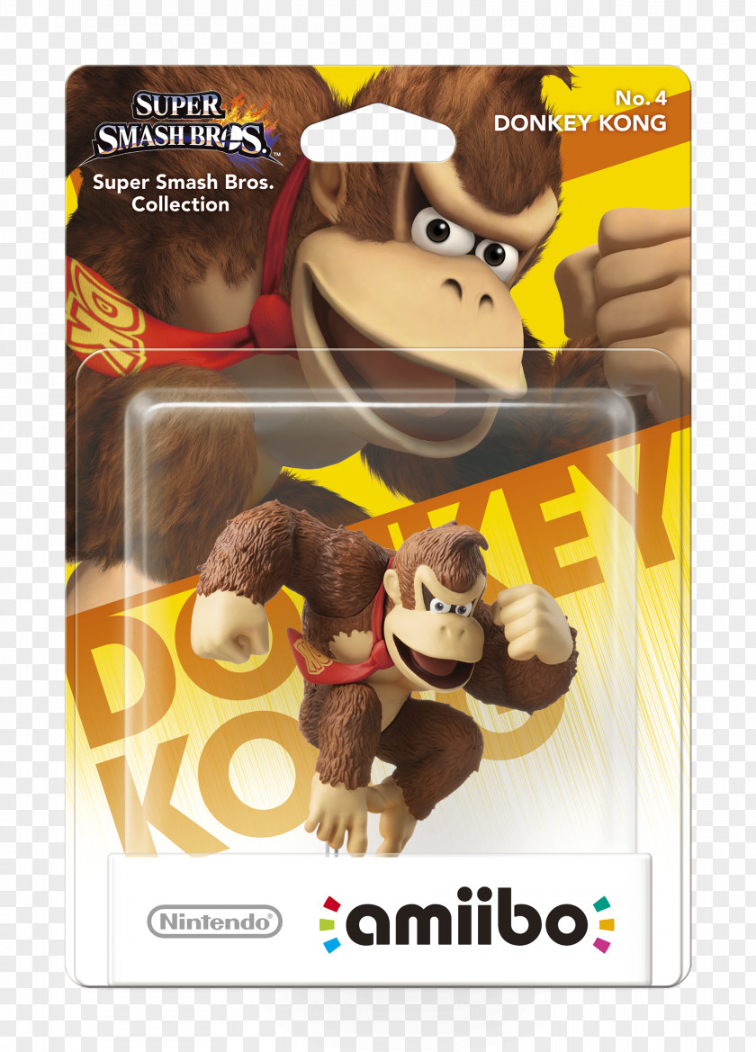 Donkey Kong Super Smash Bros. For Nintendo 3DS And Wii U Amiibo Video Games PNG