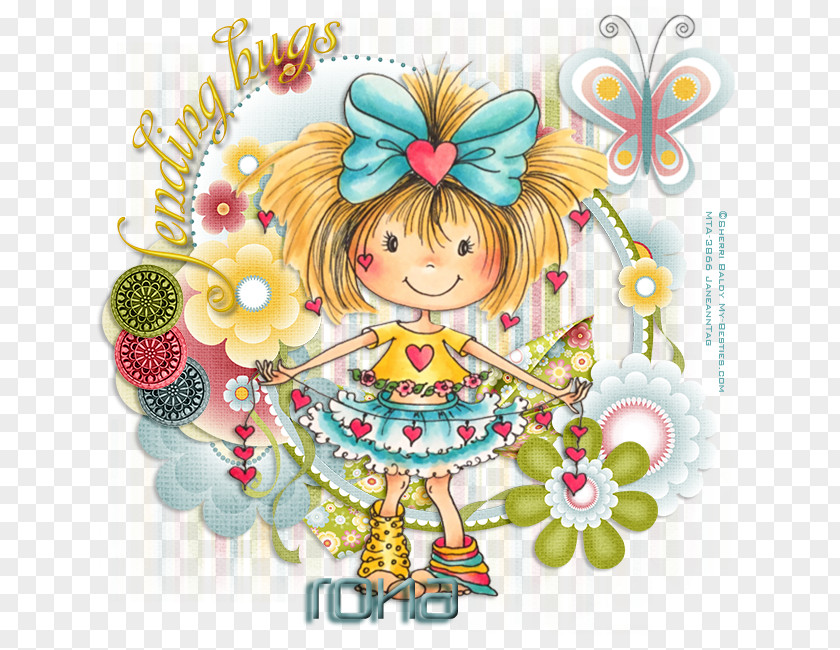 Fairy Floral Design Child Art PNG