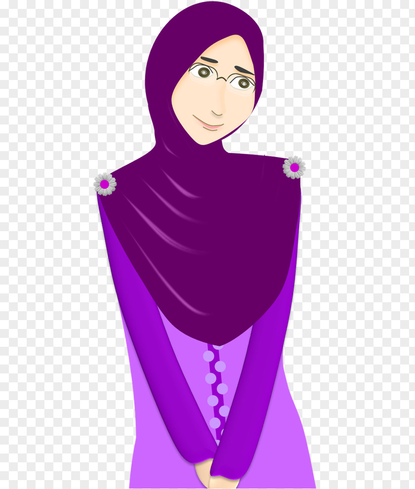 Kartun Muslimah Muslim Islam Illustration Cartoon Hijab PNG