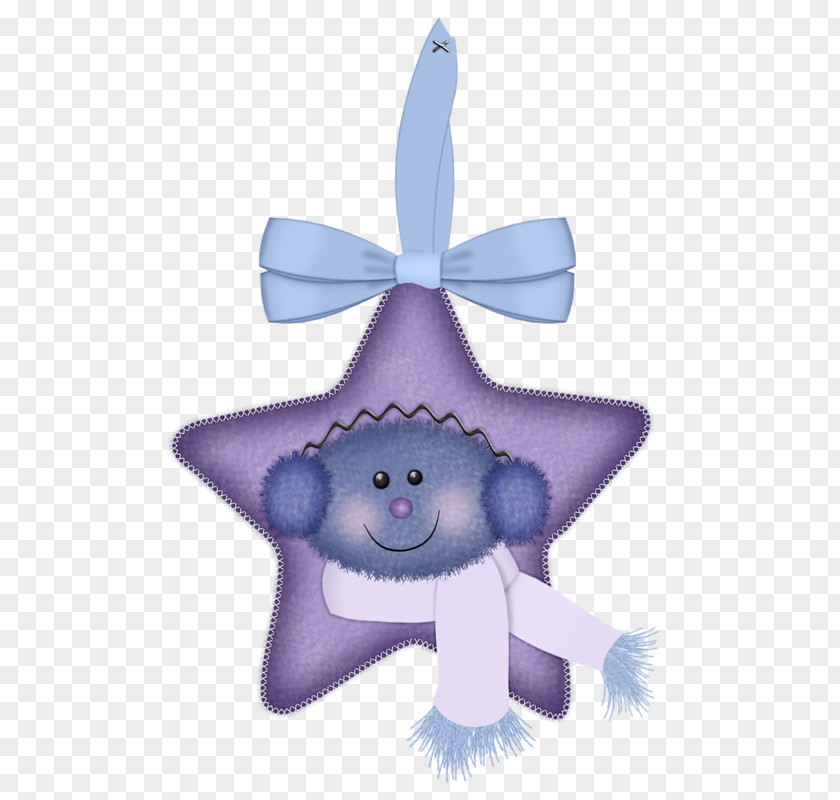 Purple Star Ornaments PNG