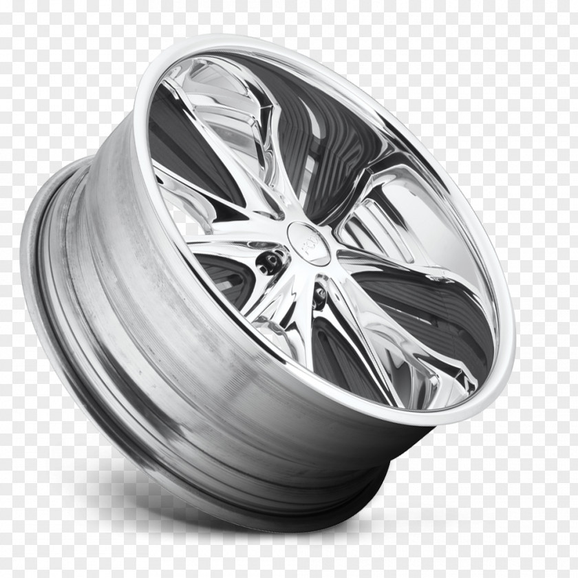 Silver Alloy Wheel Spoke Tire Rim PNG