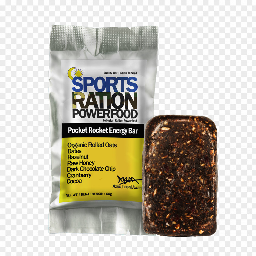 Chocolate Date Honey Dried Fruit Almond Energy Bar PNG