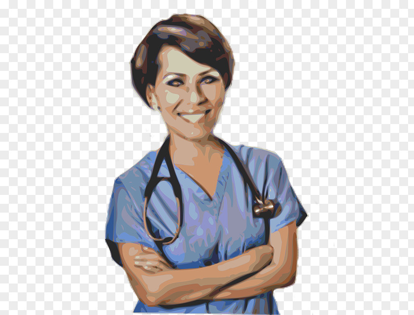 Hand-painted Female Doctor Nursing Registered Nurse Patient Medicine Hospital PNG