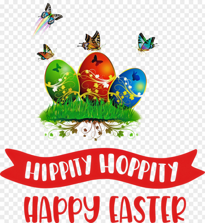 Hippity Hoppity Happy Easter PNG