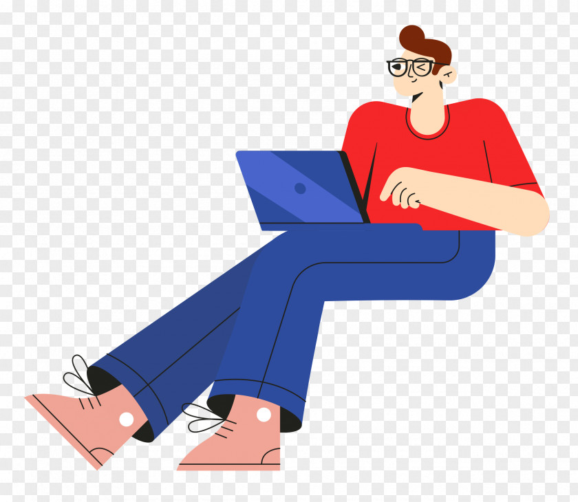 Man Sitting On Chair PNG