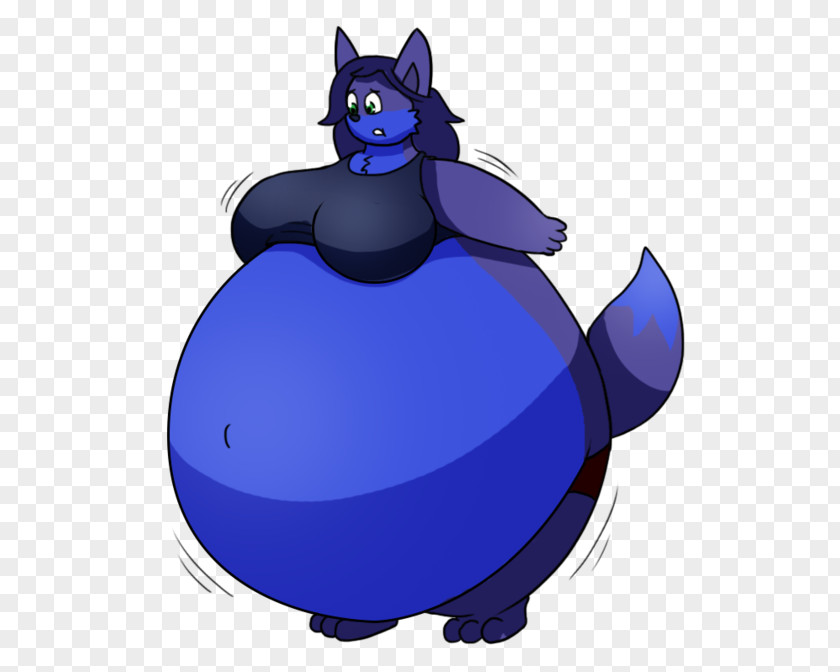 Blueberry Inflation Cat Drawing Art PNG