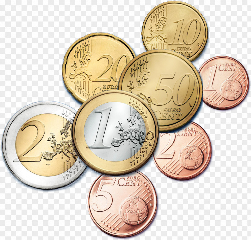 Euro Coins 1 Coin 2 PNG