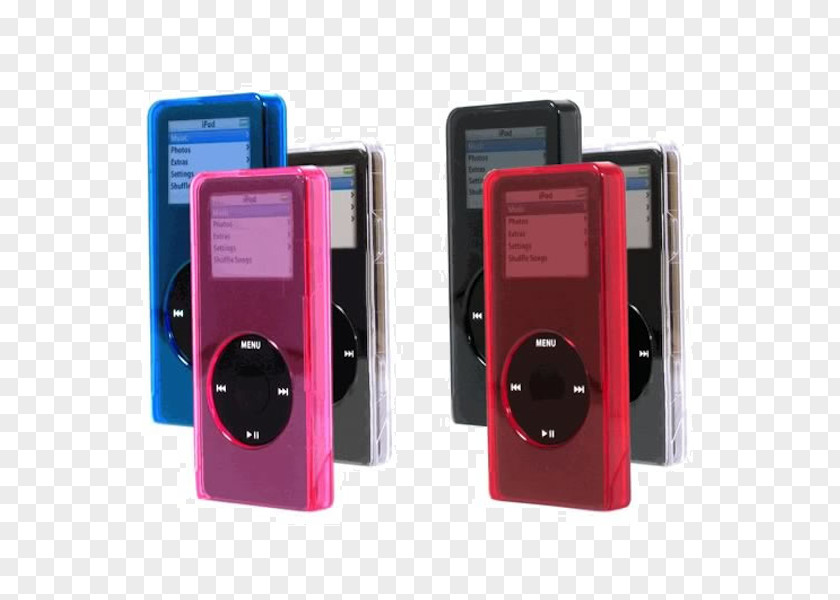 IPod Nano MP3 Player Red Audio Black PNG