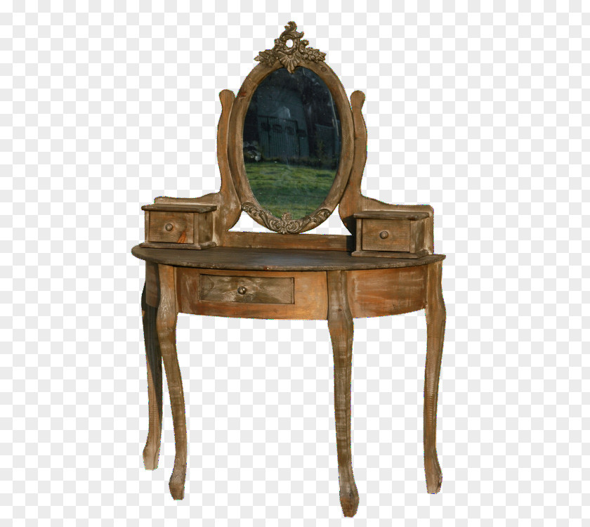 Table Furniture Lowboy Mirror Wood PNG