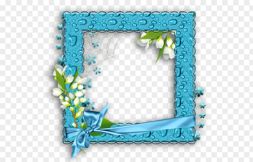 Blue Frame Picture Frames Water Clip Art PNG
