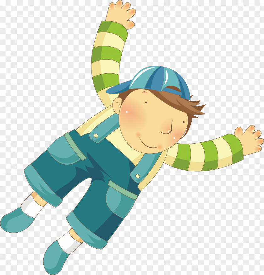 Flying Boy Cartoon Child Illustration PNG