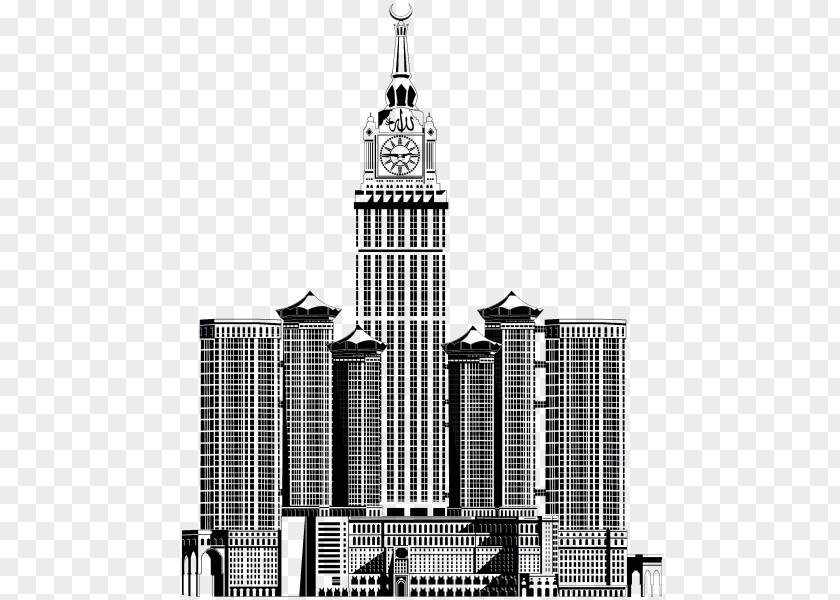 Skyscraper Black And White Clip Art PNG