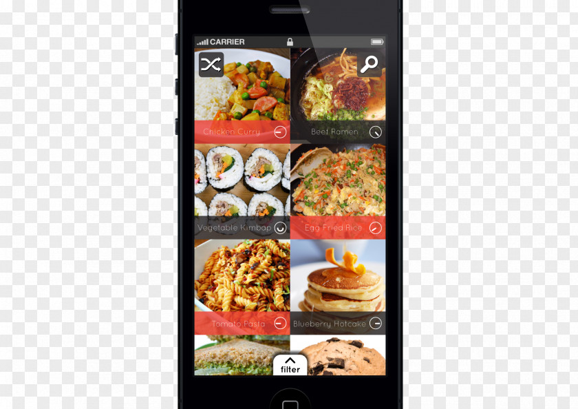 Smartphone Bento Fast Food Fried Rice PNG